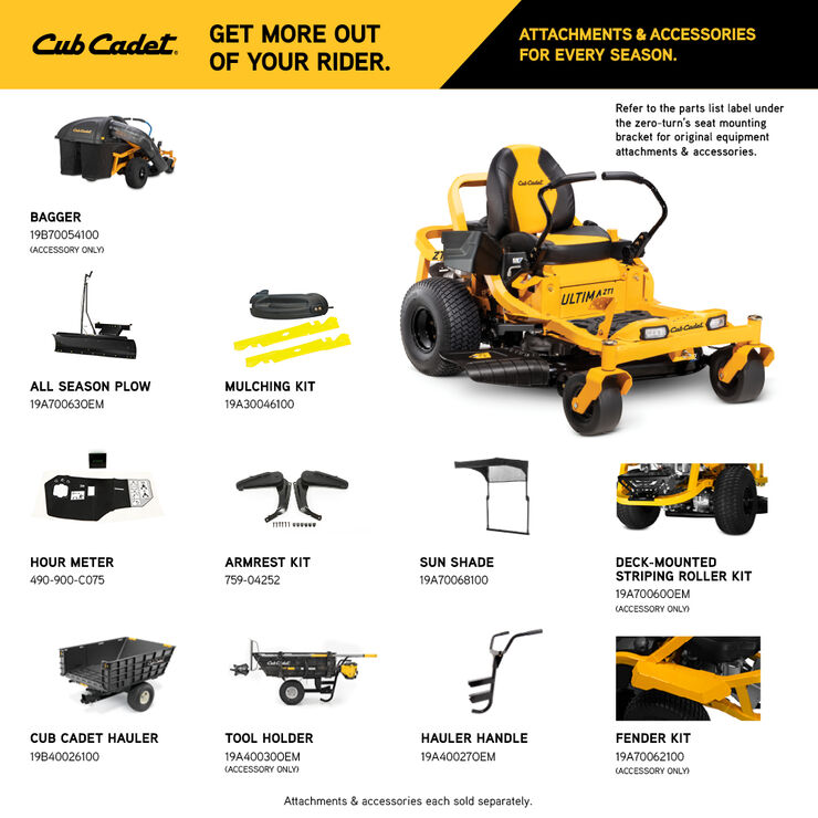 Cub Cadet Ultima Series ZT1 42 - Zero Turn Lawn Mower